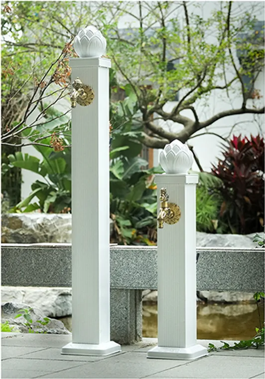 A stainless steel outdoor series designed for commercial bathroom, hospitality and public sanitary projects.