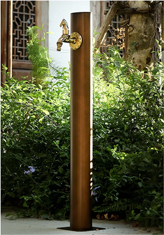 A stainless steel outdoor series designed for commercial bathroom, hospitality and public sanitary projects.