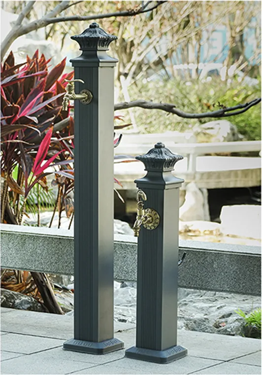 A stainless steel outdoor series designed for commercial bathroom, hospitality and public sanitary projects.